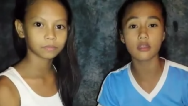 PABEBE GIRLS. Janet and Michelle's fierce Facebook video has gone viral. Screengrab from Youtube/Pinoy News Blogger  