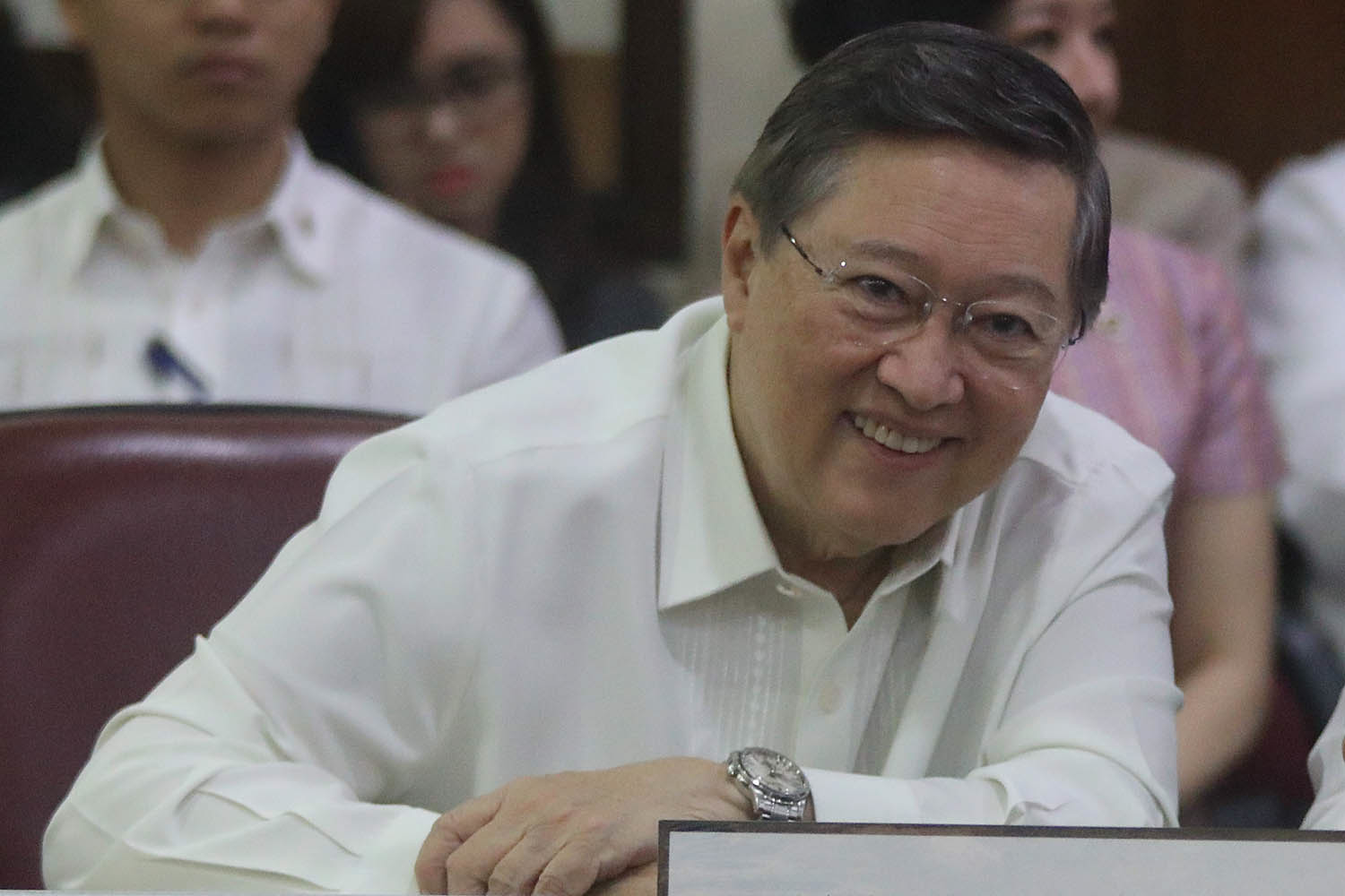 TRABAHO BILL. Finance Secretary Carlos Dominguez III says they will 'discuss' the Trabaho Bill again with legislators for a last push to pass it in the current Congress. Photo by Darren Langit/Rappler  