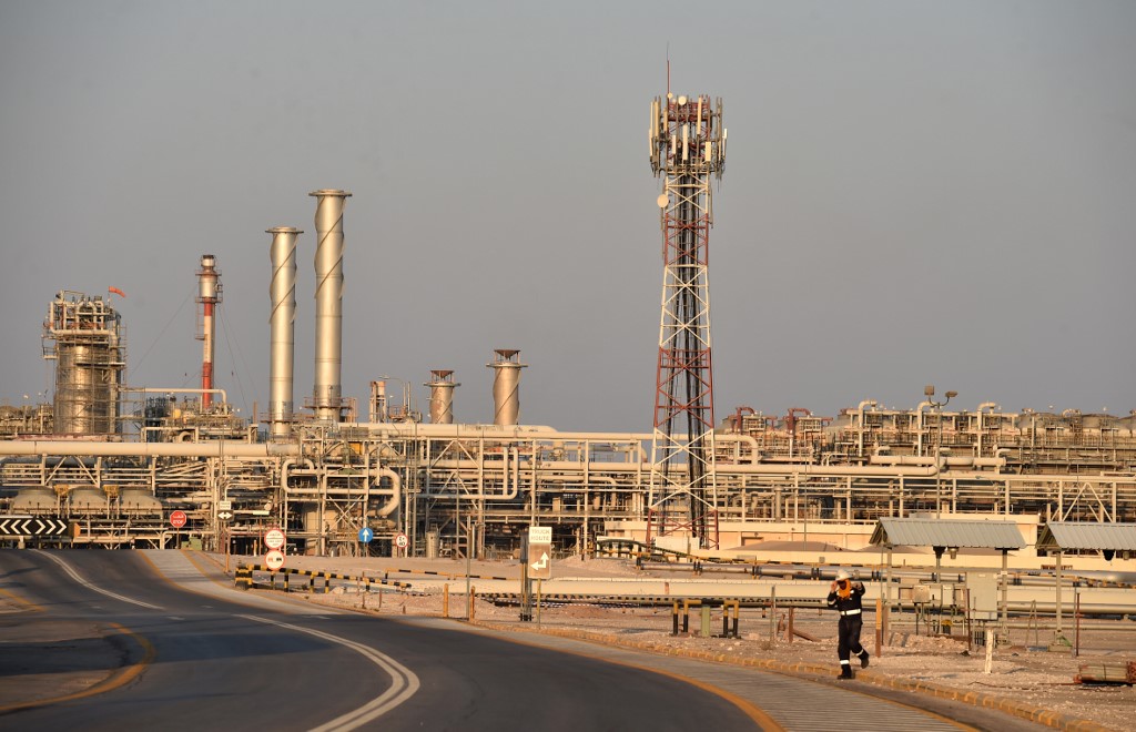 SET FOR IPO. A general view of Saudi Aramco's Abqaiq oil processing plant on September 20, 2019. File photo by Fayez Nureldine/AFP  
