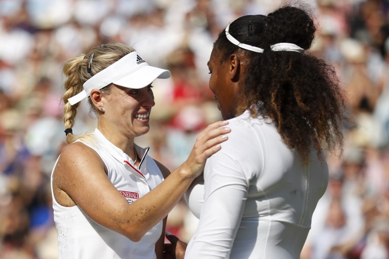 EVEN. Angelique Kerber and Serena Williams are 1-1 when facing each other in the Wimbledon final. File photo by Nic Bothma/AFP  