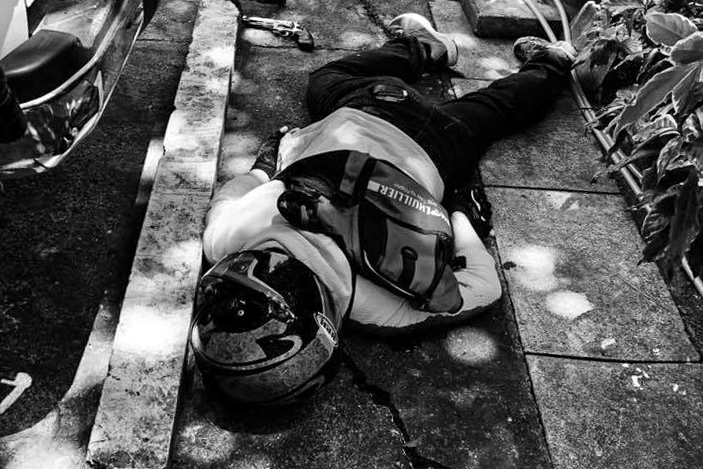 KILLED ON THE SPOT. Cebu City police killed this man in a shootout inside the compound of the Cebu Archbishop's Residence on July 10, 2018. Photo from Cebu City Councilor Dave Tumulak Facebook 