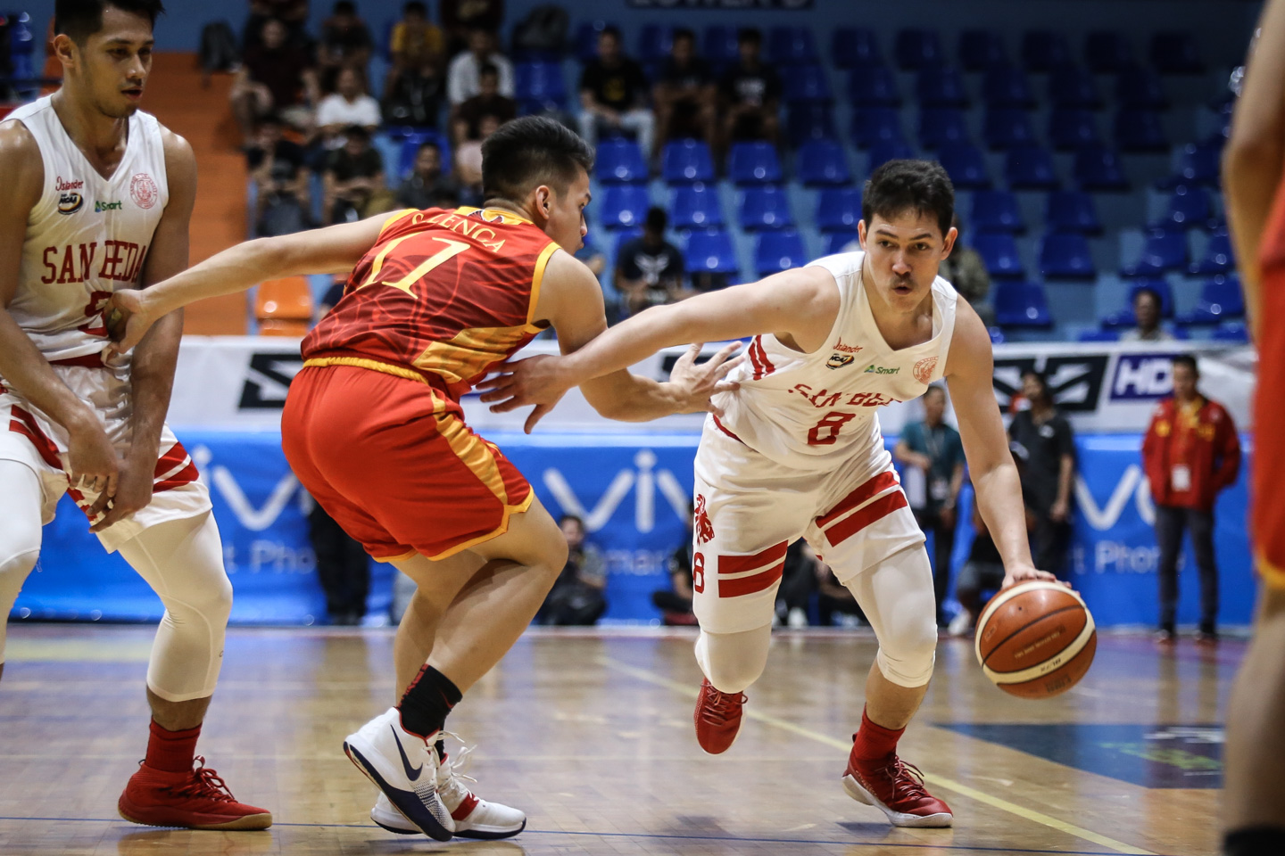THREE-PEAT. Robert Bolick and the San Beda Red Lions are gunning for a third straight NCAA title. File photo by Josh Albelda 