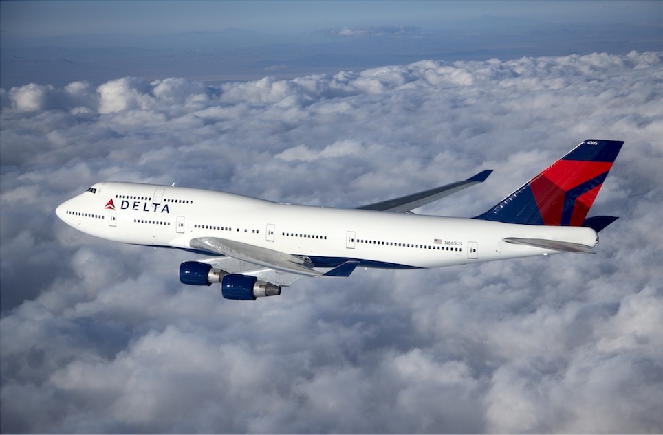 QUEEN OF THE SKIES. A promotional photo of Delta Airlines' Boeing 747-400 plane. Photo courtesy Delta Airlines 
