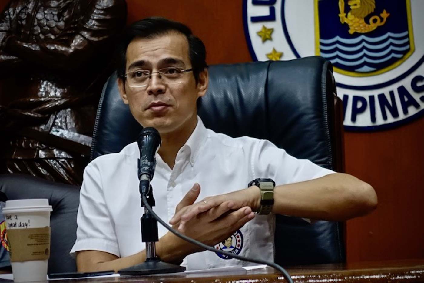 FOR THOSE IN 'GOOD STANDING'. Isko Moreno Domagoso holds a press briefing inside the Manila City Hall on July 23. Photo by Rambo Talabong/Rappler 