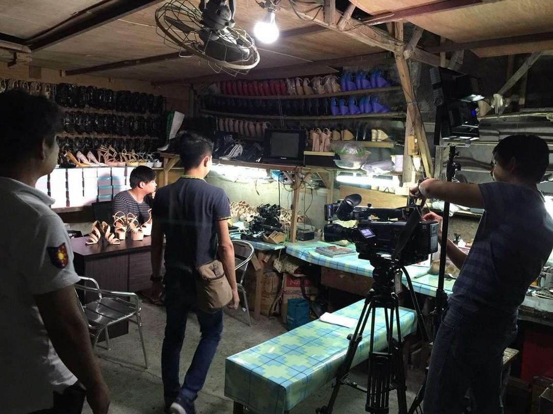 THE PROCESS. A behind the scenes in the making of Jojo's shoe line. Photo courtesy of Jojo Bragais  