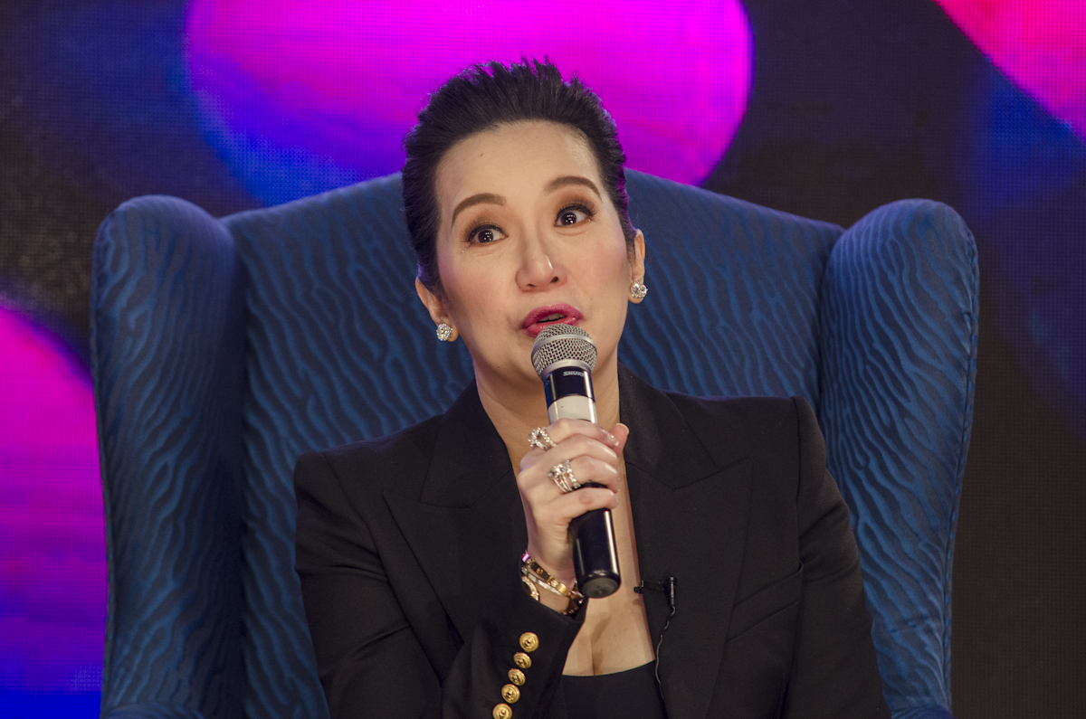 KRIS AQUINO. The star reacts to the viral brawl between Gilas Pilipinas and the Australian basketball team. File photo from the 'I Love You Hater' press conference by Rob Reyes/Rappler 