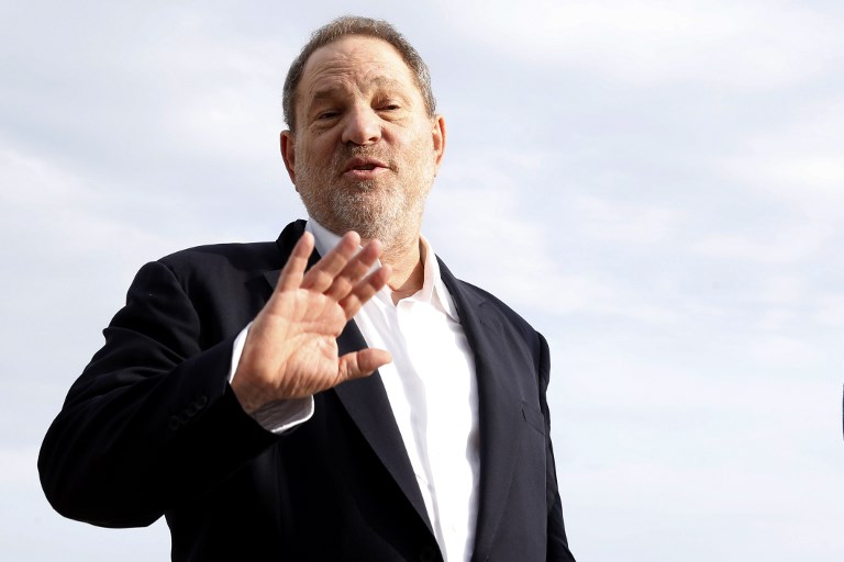ACCUSED. This file photo taken on October 05, 2015 shows Harvey Weinstein during a photocall at the MIPCOM audiovisual trade fair in Cannes, southeastern France, on October 5, 2015. Valery Hache/AFP 