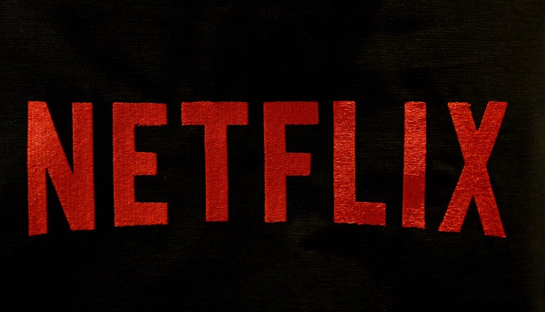 NETFLIX. The Netflix logo is pictured on September 15, 2014 in Paris. Photo by Stephane De Sakutin/AFP 