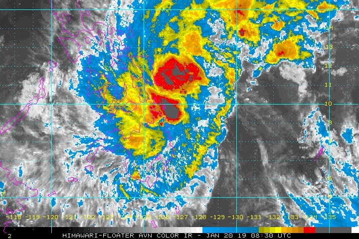 Heavy Rain Seen As Tropical Depression Amang Nears Surigao