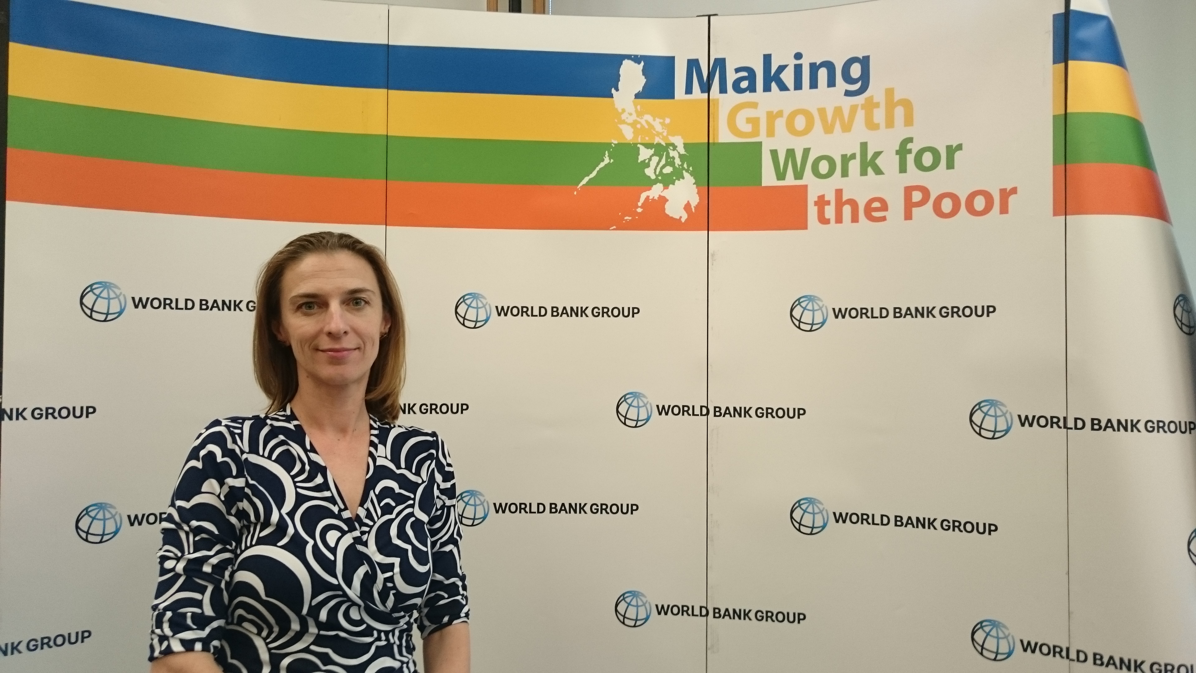 PUSHING AWARENESS. The World Bank's Nataliya Mylenko says that even simple measures like taking note of interest rates can go a long way in saving for the future. Photo by Chris Schnabel / Rappler   