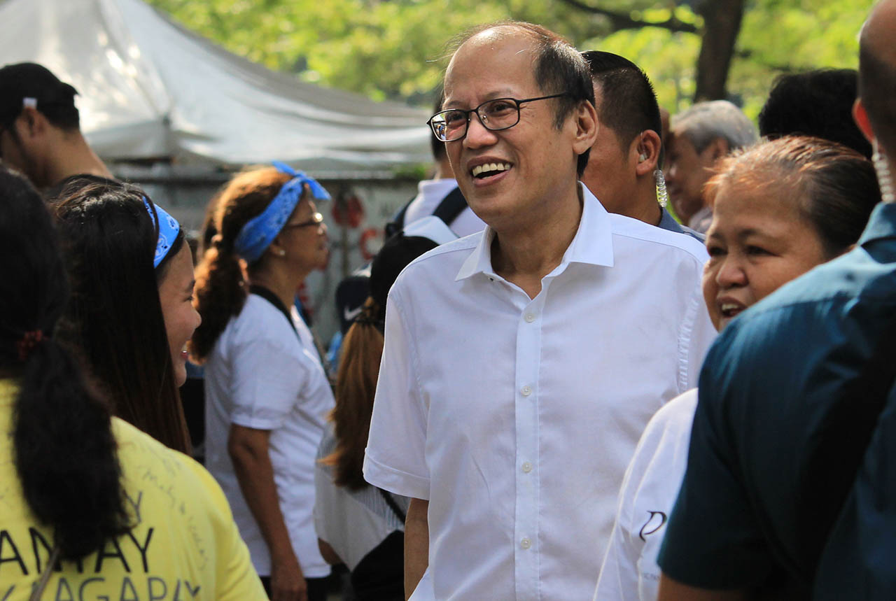 ABS-CBN SHUTDOWN. Former president Benigo Aquino III says the Duterte administration 'has put itself into a corner unnecessarily' when it ordered the closure of ABS-CBN. Photo by Darren Langit/Rappler  