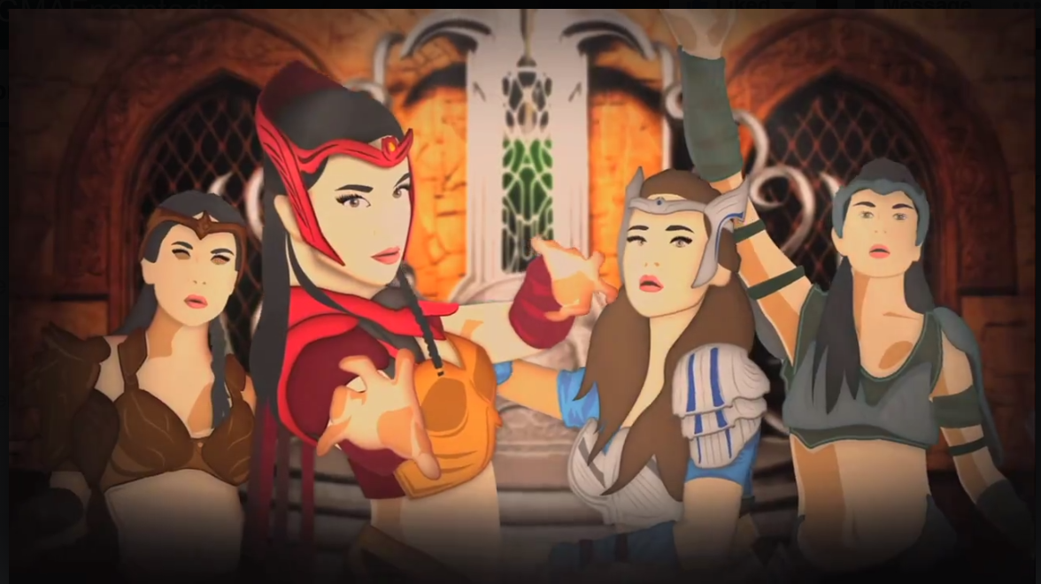 THE 4 ELEMENTS. Danaya, Pirena, Amihan, and Alena as the keepers of the 4 elemental gems. Screengrab from Facebook/Encantadia 2016 