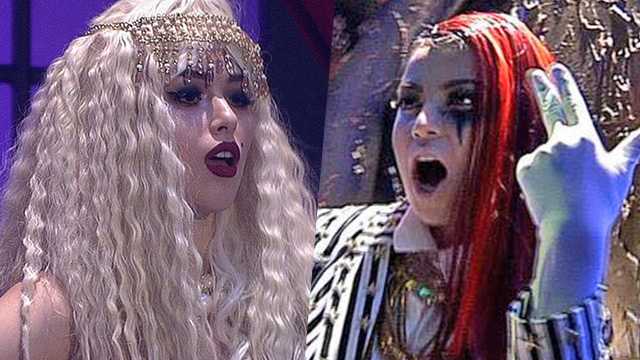 PIRENA AND AMIHAN. Kylie Padilla and Gliaza de Castro channel their inner divas on 'Lip Sync Battle Philippines.' Screengrab from Instagram/@lipsyncbattlephilippines 