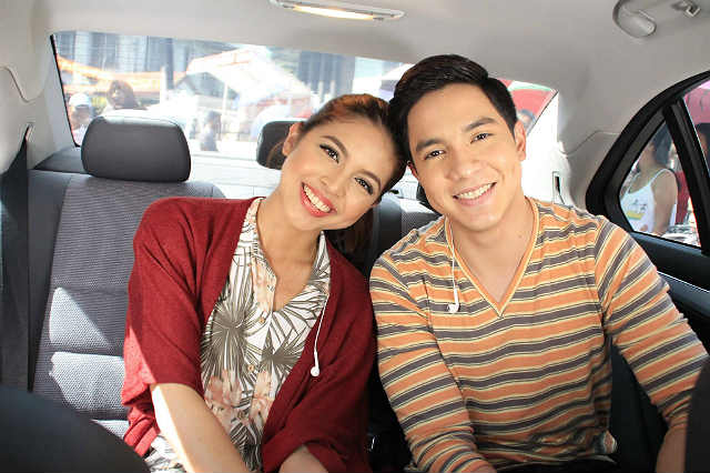 SECOND DATE. Yaya Dub and Alden smile for the cameras as they go on their second date in this week's kalyeserye. Photo from Facebook/Eat Bulaga 