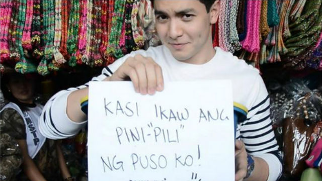 CHALLENGE ACCOMPLISHED. Alden manages to complete Lola Nidora's second challenge. Screengrab from Twitter/EatBulaga 