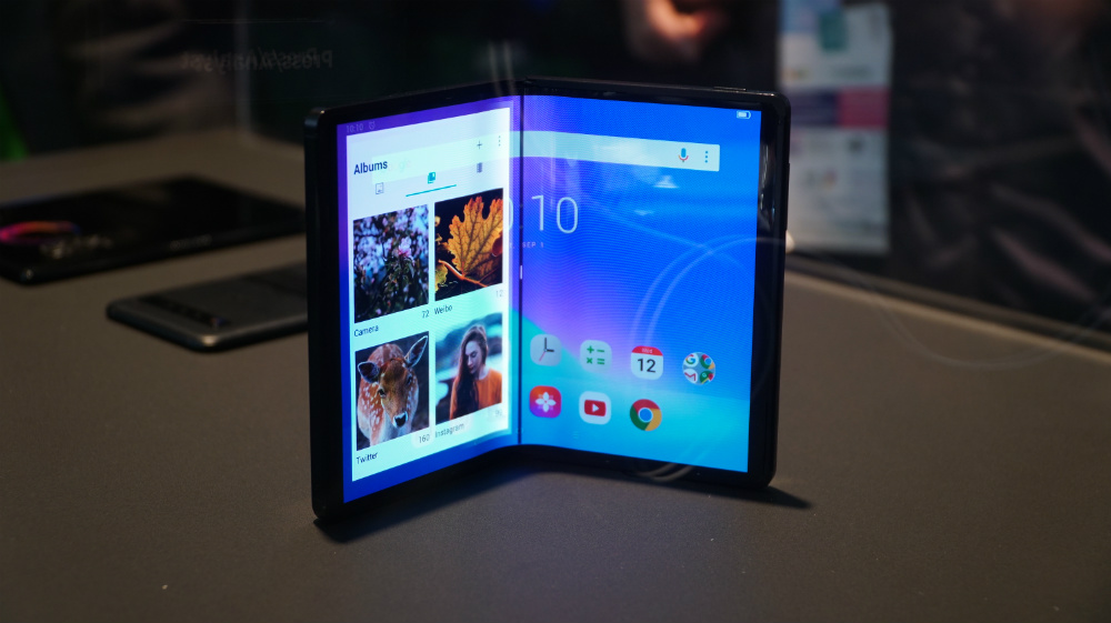 FOLDABLE. TCL's concept foldable on display at Mobile World Congress 2019. All photos by Gelo Gonzales/Rappler  