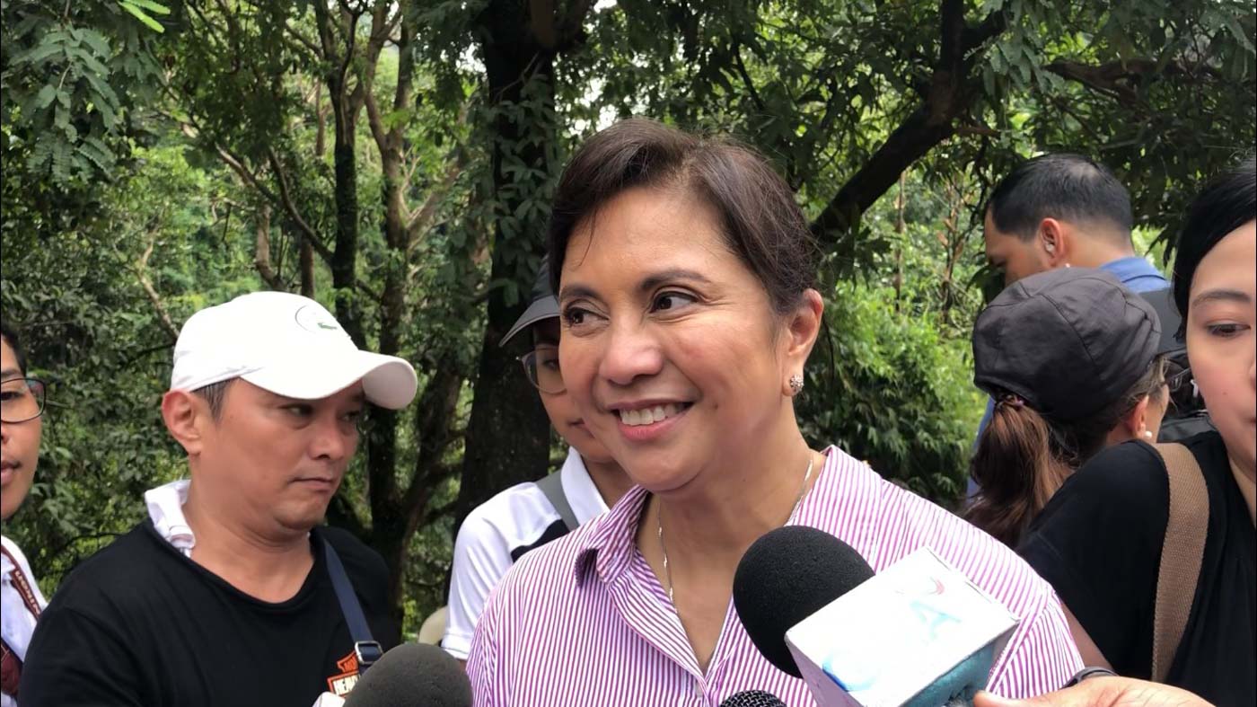 ON THE JOB. Vice President Leni Robredo visits a far-flung barrio in Tanay, Rizal, for her anti-poverty program on November 7, 2019, a day after she was  named co-chair of the anti-drugs body. Photo by Mara Cepeda/Rappler