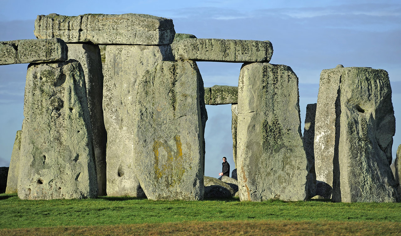 One of a number of day trips you can take when in London – visit Stonehenge. View at Stonehenge, the 5,000 year old stone circle, near Salisbury, Britain in 2013. Photo by Facundo Arrizabalaga/EPA  
