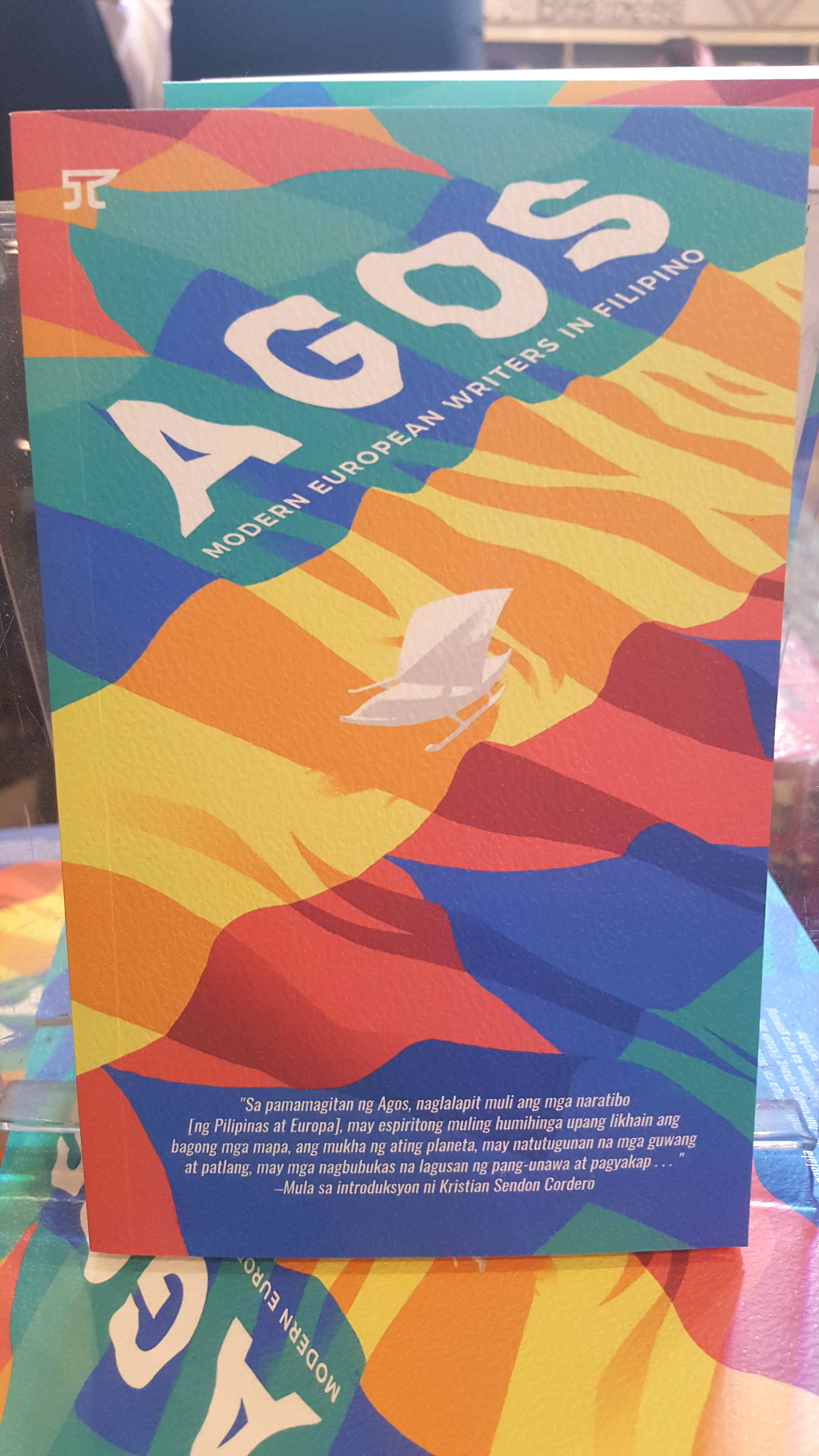 FOLLOW UP. 'Agos: Modern European Writers in Filipino' is the latest book released after the first anthology 'Layag' by Anvil Publishing. Photo by Alexa Villano/Rappler  