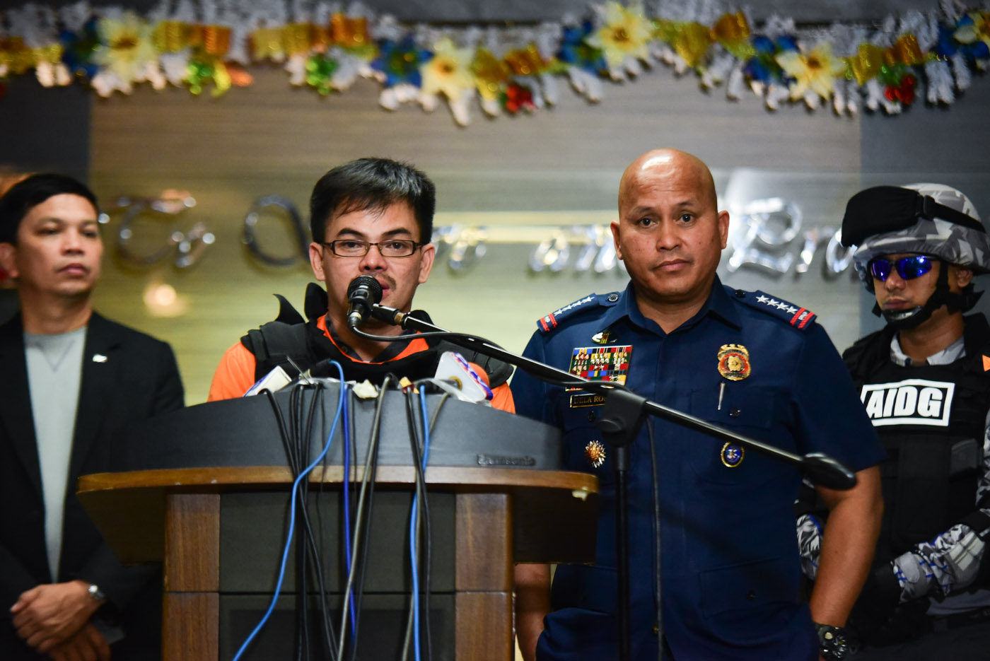 FOR APPEAL. Philippine National Police chief Ronald dela Rosa presents Kerwin Espinosa to reporters. File photo by Alecs Ongcal/Rappler  