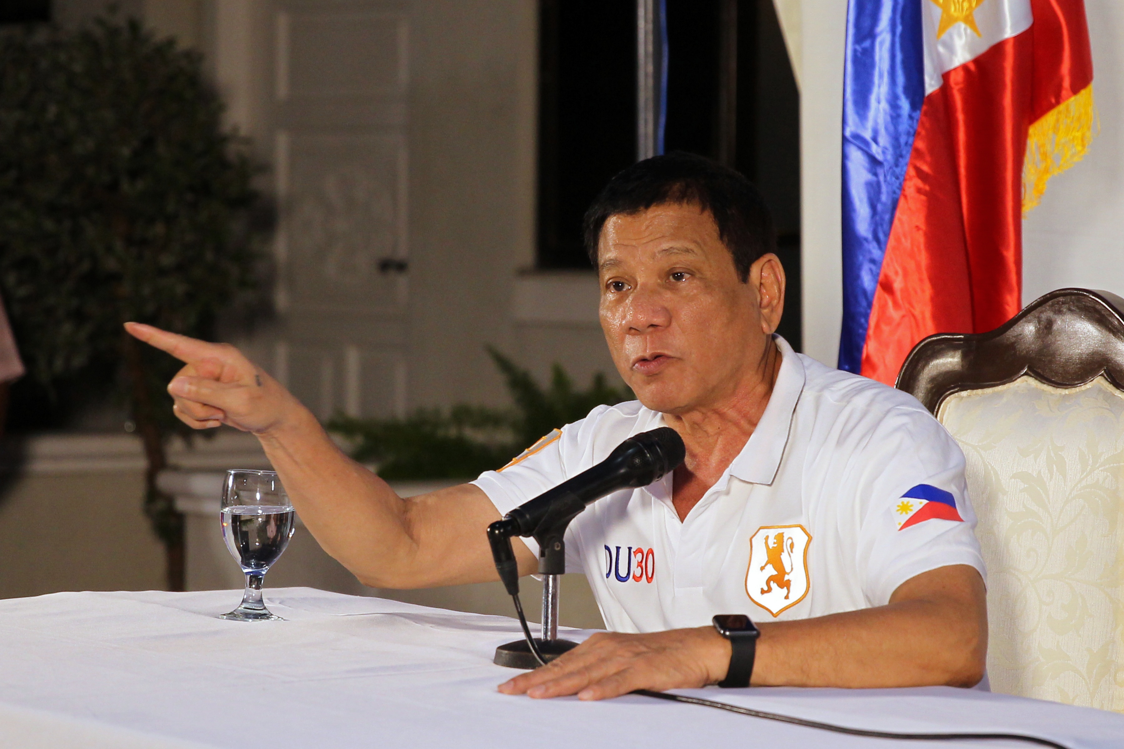ANTI-CORRUPTION CAMPAIGN. President Rodrigo Duterte says he wants presidential appointees out of their posts during a press conference in Davao City on August 21, 2016. Photo by Karl Norman Alonzo/PPD 