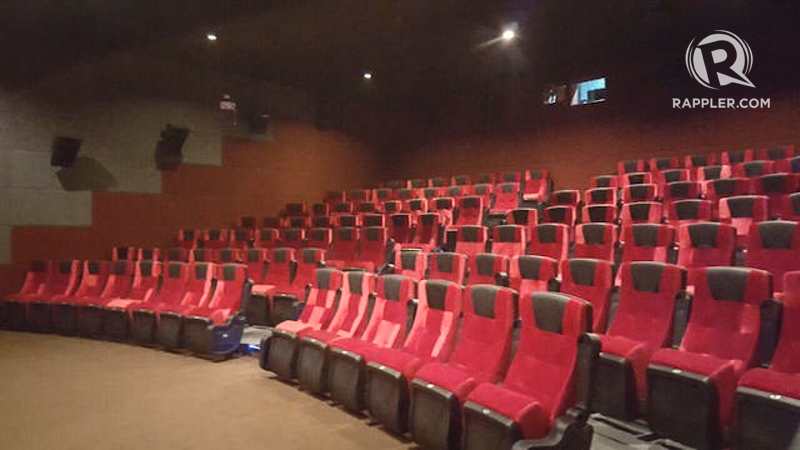 SEATING CAPACITY. The cinema's two theaters seat 110 people each. Photo by Amanda Lago/ Rappler 