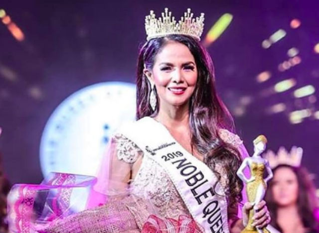 NOBLE QUEEN OF THE UNIVERSE 2019. Actress Patricia Javier is crowned as the first winner of the competition. Screenshot from Instagram/@patriciajavier1

 