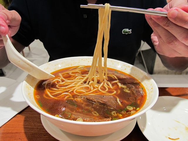 USE YOUR NOODLE. Din Tai Fung's braised beef noodle soup