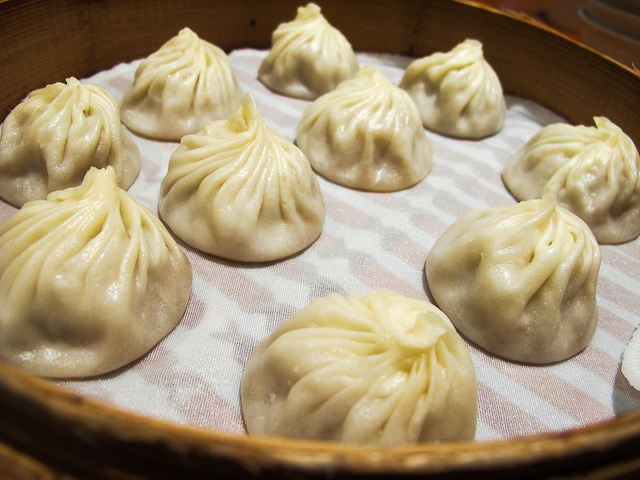 WORLD-FAMOUS. Din Tai Fung's famous xiao long bao