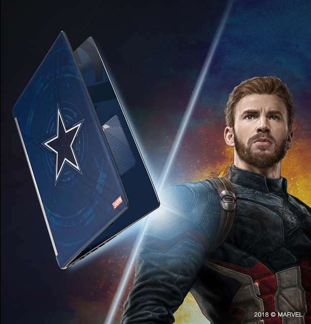 ASPIRE 6. Captain America-themed Acer laptop, P54,999. Photo from acer.com 