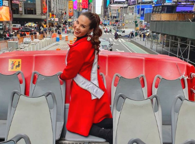 GOODBYE NEW YORK. Miss Universe 2018 Catriona Gray bids farewell to New York as she crowns her successor in Atlanta, Georgia on December 8. Screenshot from Instagram/@catriona_gray 