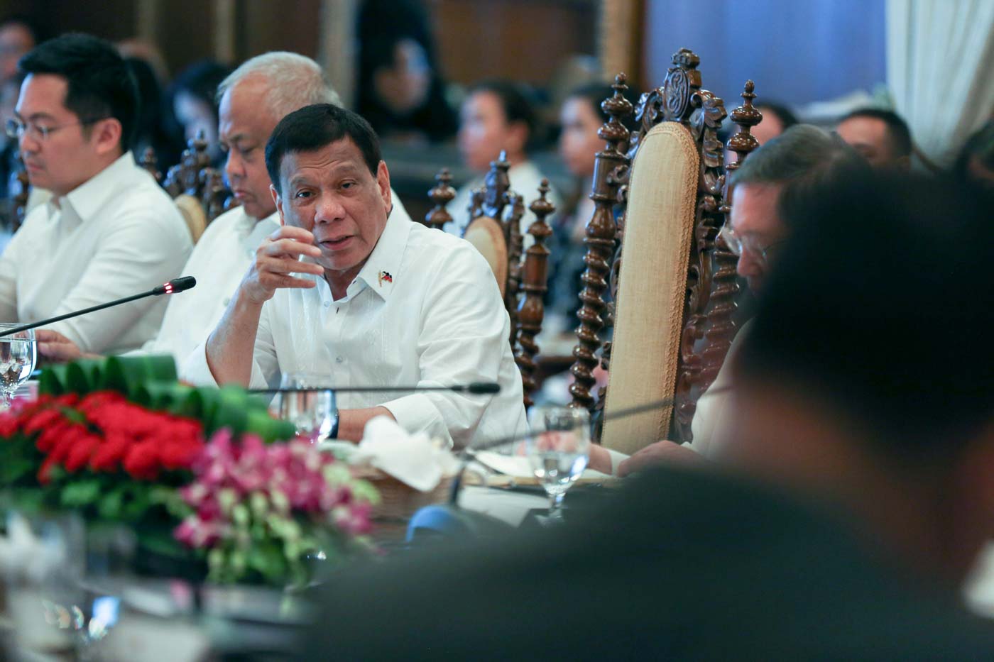 PRESIDENT AT WORK. President Rodrigo Duterte presides over the 38th Cabinet Meeting at Malacañang Palace on June 10, 2019. Malacañang file photo  
