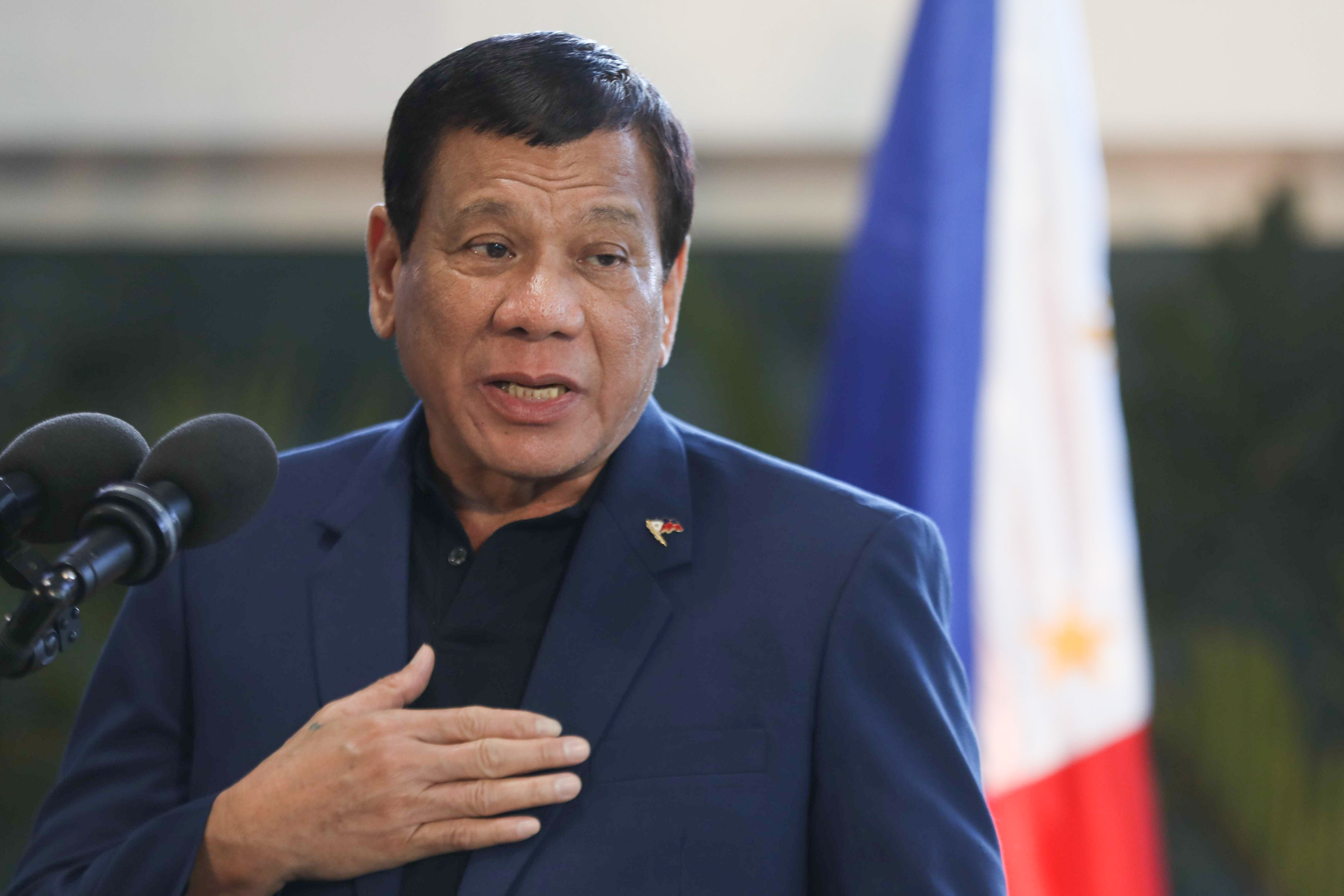 NATIONWIDE? President Rodrigo Duterte says on May 24, 2017 that the martial law declaration could be expanded to cover the entire Philippines if the terror threat persists. Malacañang photo  