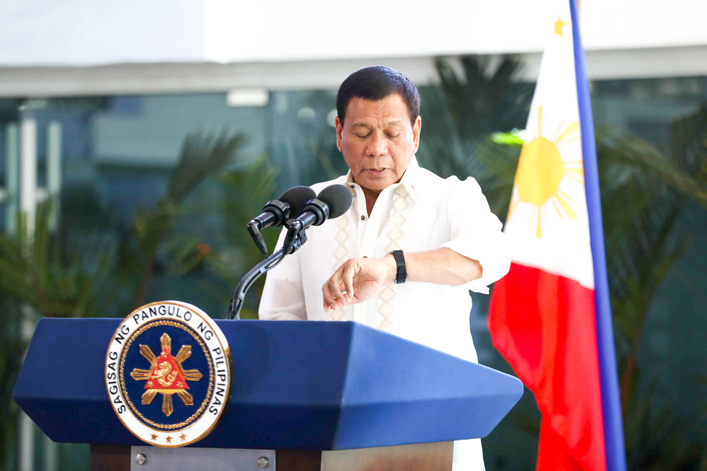 URGENT MEASURE. President Rodrigo Duterte now wants the House of Representatives to prioritize the tax reform bill before it adjourns session this week. Malacañang file photo 