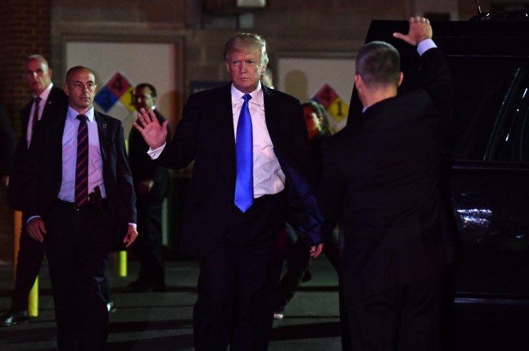 TRUMP ARRIVAL. US President Donald Trump arrived in Manila on Sunday, November 12. FILE PHOTO AFP 