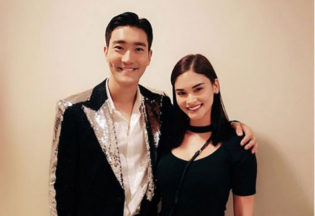 BIG FAN. Pia Wurtzbach meets Super Junior's Siwon Choi after the group's concert at the Mall of Asia Arena. Screenshot from Instagram/@piawurtzbach 