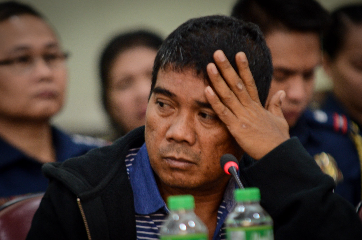 THE WITNESS. Ronnie Dayan, Senator Leila de Lima's former security aide, lover, and alleged bagman, appears before the House committee on justice on November 24, 2016. File photo by LeAnne Jazul/Rappler 