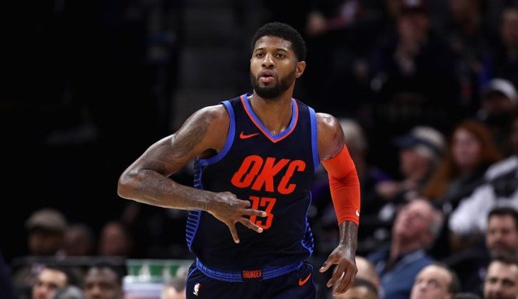 STELLAR. Paul George powers the Thunder to their seventh straight victory, the league’s current longest winning streak. Photo by Ezra Shaw/Getty Images/AFP 