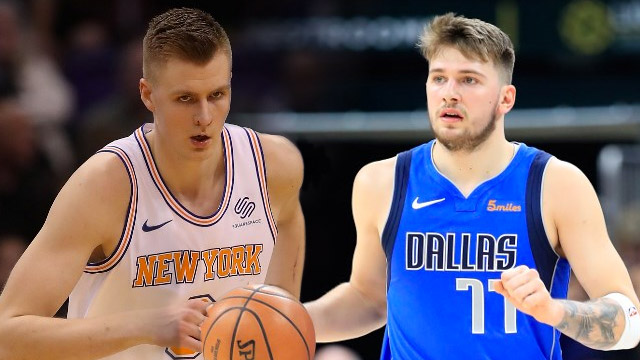 DEADLY DUO. Mavs fans are in for a treat with their new Kristaps Porzingis-Luka Doncic combo. Photos from AFP 