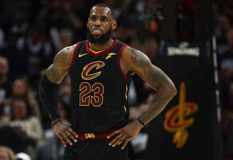 SPECULATIONS. A  free agent by July 1, LeBron James says he isn’t thinking too far ahead. Photo by Gregory Shamus/Getty Images/AFP 
