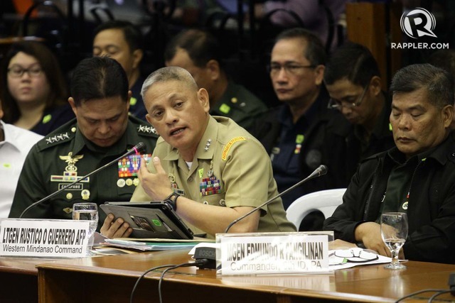 MILITARY CUSTODY. Western Mindanao Command Lieutenant General Rustico Guerrero says the Philippine military has taken custody of a decapitated Malaysian hostage's head. File photo by Mark Cristino  