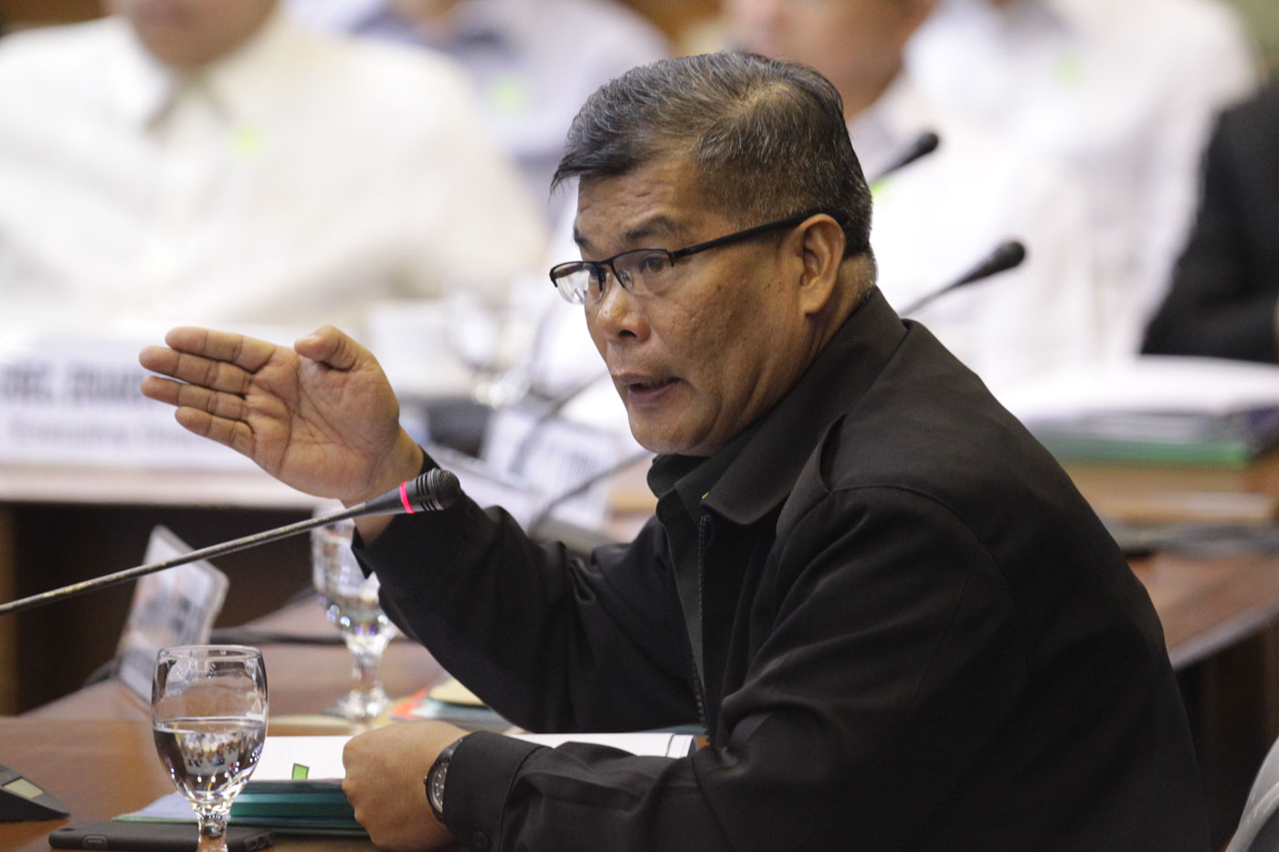 NOT LIABLE. During the Senate hearing on the Mamasapano incident, 6th Infantry Division commander Major General Edmundo Pangilinan and other military officials said they were kept in the dark on the operations. File photo by Mark Cristino/Rappler 