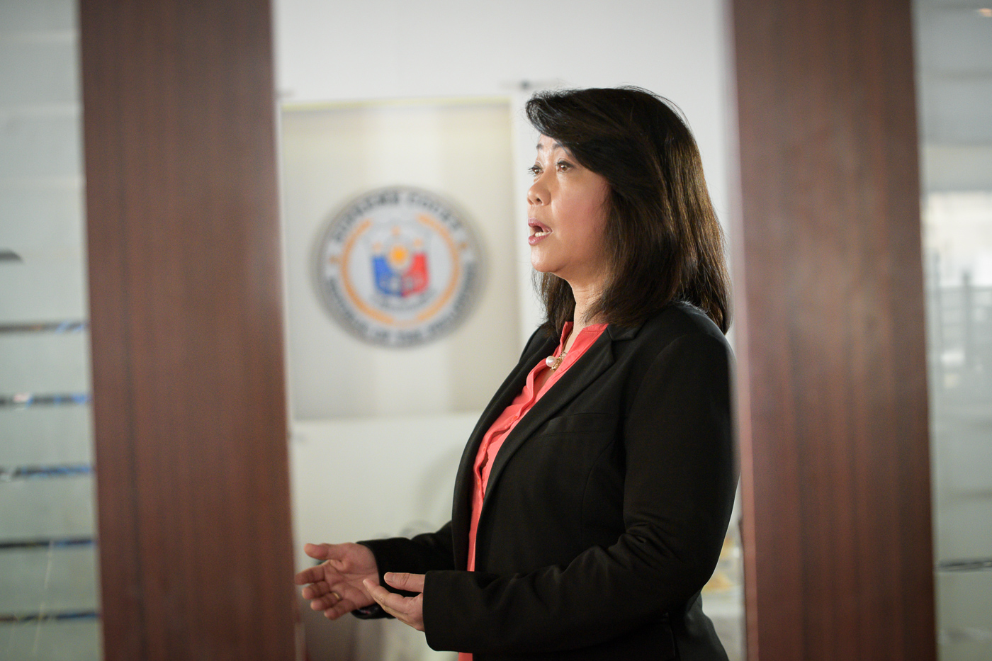 LEGACY. Supreme Court Chief Justice Maria Lourdes Sereno said on Rappler Talk on February 15, 2018, that despite the controversies, the court's automation project is her legacy. Photo by LeAnne Jazul/Rappler 