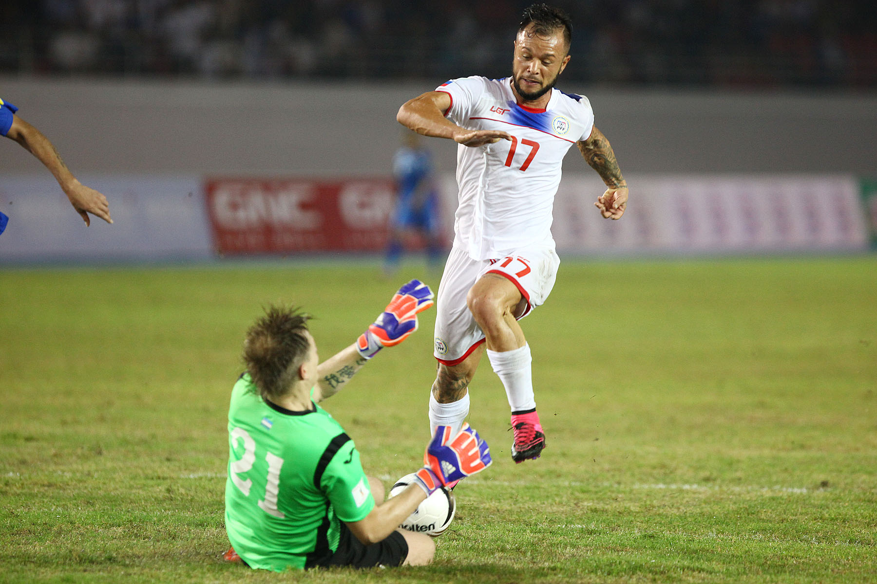 LONG WAIT. Stephan Schrock will finally be able to wear the Philippine colors again in the prestigious AFF Suzuki Cup.  Photo by Josh Albelda/ Rappler  