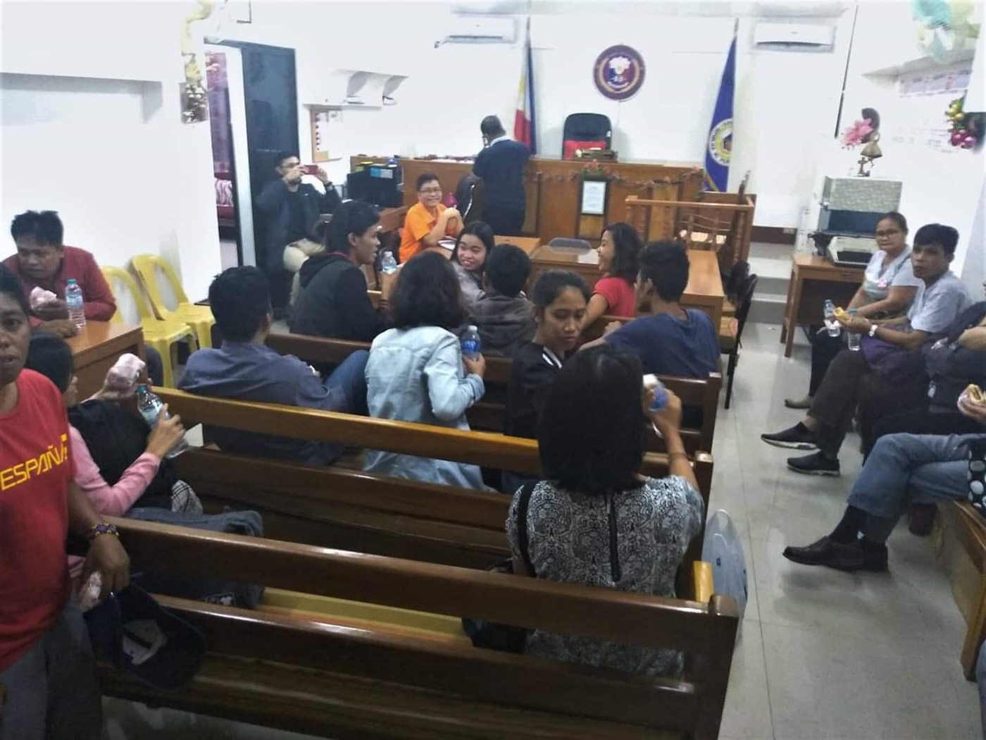 BAIL.Satur Ocampo, France Castro et al posts bail for child abuse charges. Photo courtesy of Kilab Multimedia 