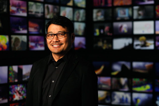 PINOY AT PIXAR. Ronnie Del Carmen is photographed on August 6, 2014 at Pixar Animation Studios in Emeryville, Calif. Photo by Deborah Coleman/Pixar 