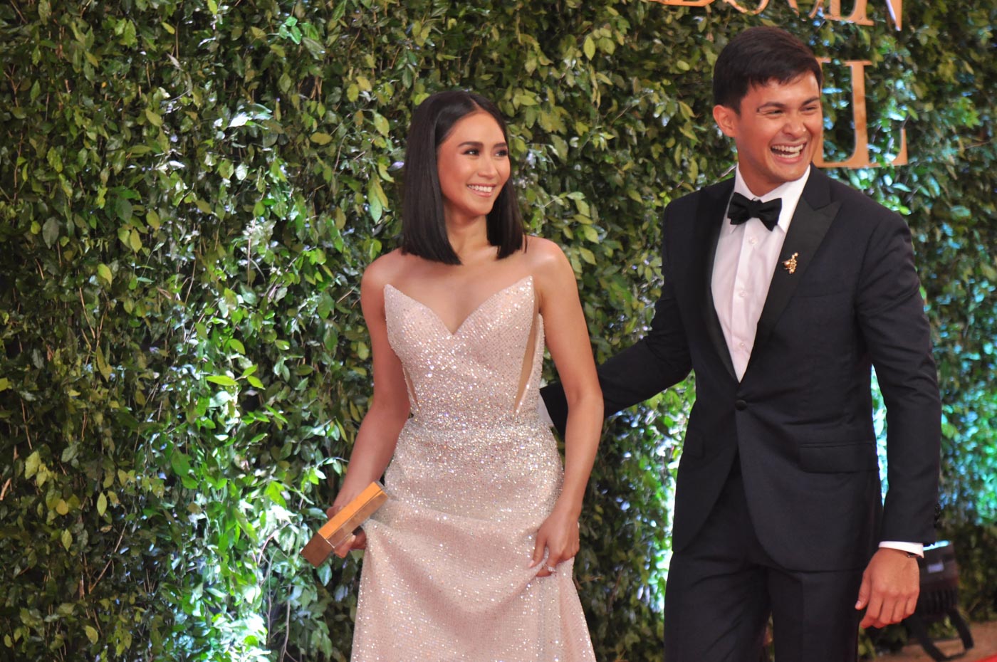 'FIRST' DATE. Sarah Geronimo and Matteo Guidicelli attend the ABS-CBN Ball 2018. Photo by Jay Ganzon/Rappler 