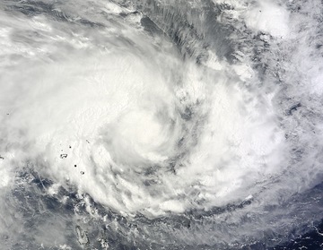 The MODIS instrument aboard NASA's Terra satellite captured this visible image of Tropical Cyclone Pam in the South Pacific Ocean on March 9 at 23:00 UTC. Image Credit: NASA Goddard MODIS Rapid Response Team
