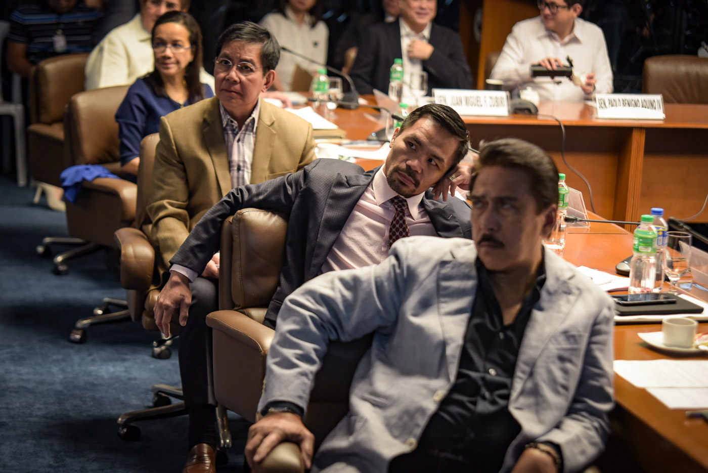 CONTINUE. The Senate committee on public order and dangerous drugs conducts a public inquiry on the death of Albuerra, Leyte Mayor Rolando Espinosa Sr. on November 10, 2016. Photo by LeAnne Jazul/Rappler  