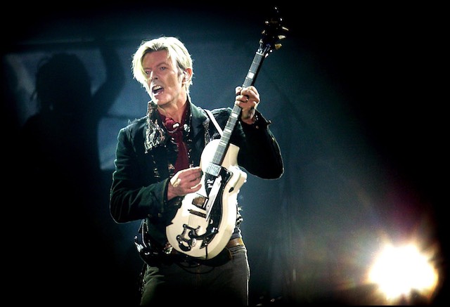 ICONIC. Rock legend David Bowie performs on stage at Forum in Copenhagen, Denmark, on Tuesday, October 7, 2003. Nils Meilvang/EPA 